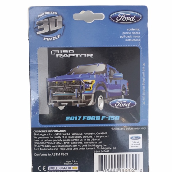 3D Puzzle FORD F150 RAPTOR With Pull-Back Motor - Picture 2 of 4